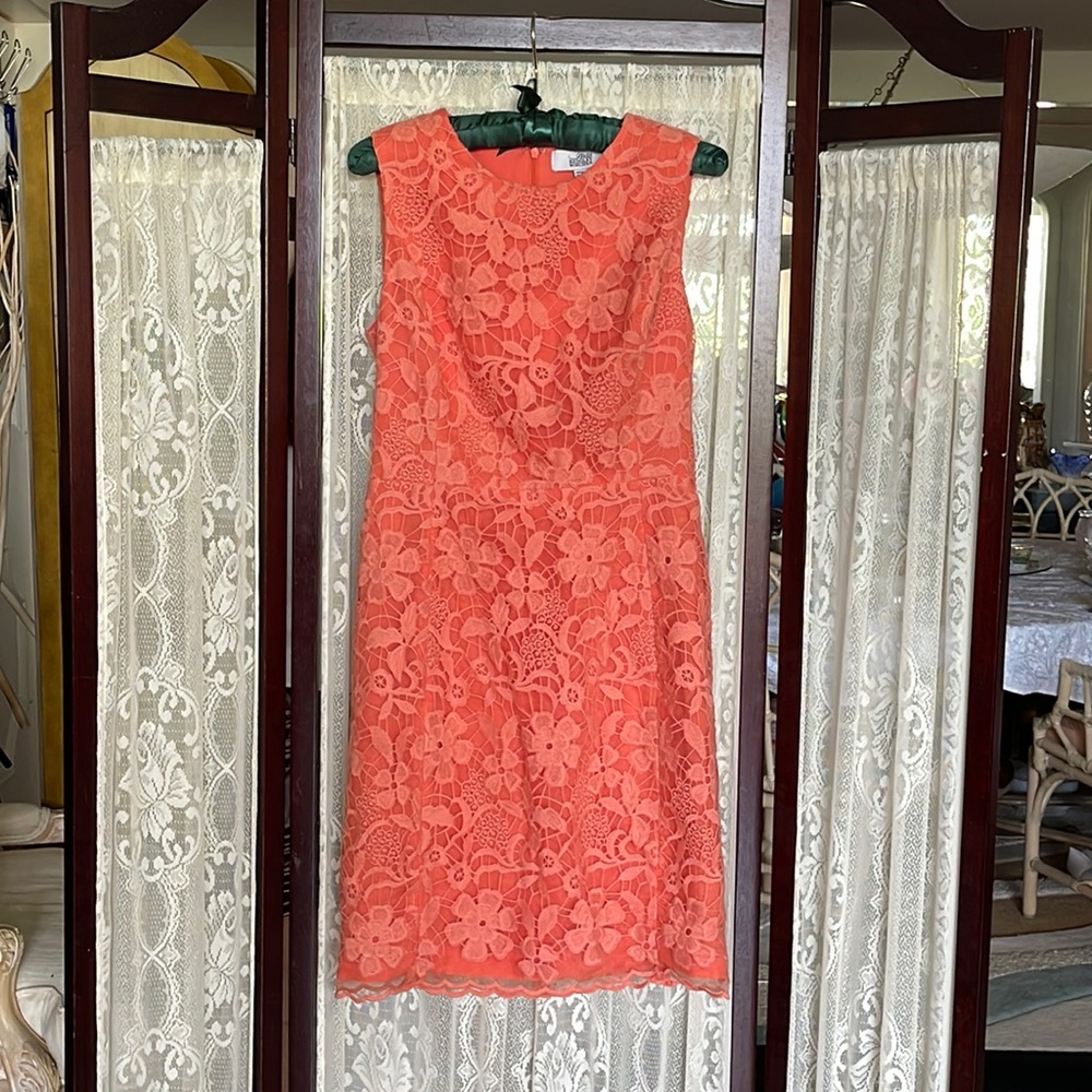 Belle Badgley Mischka Orange Dress US size 4